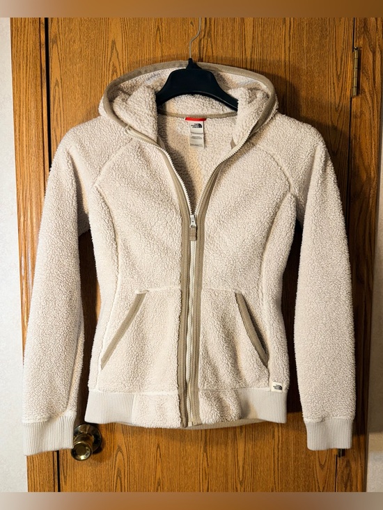 The North Face Jackets & Blazers - The North Face Cream Full Zip Teddy Jacket